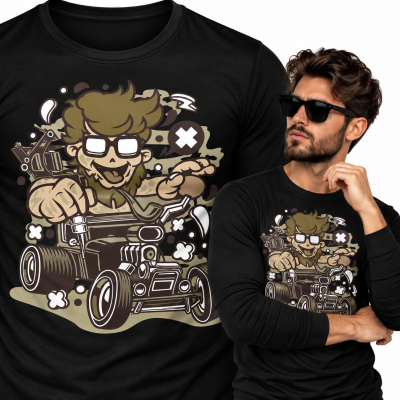 LONGSLEEVE ANIMOWANY  HIPSTER HOTROD
